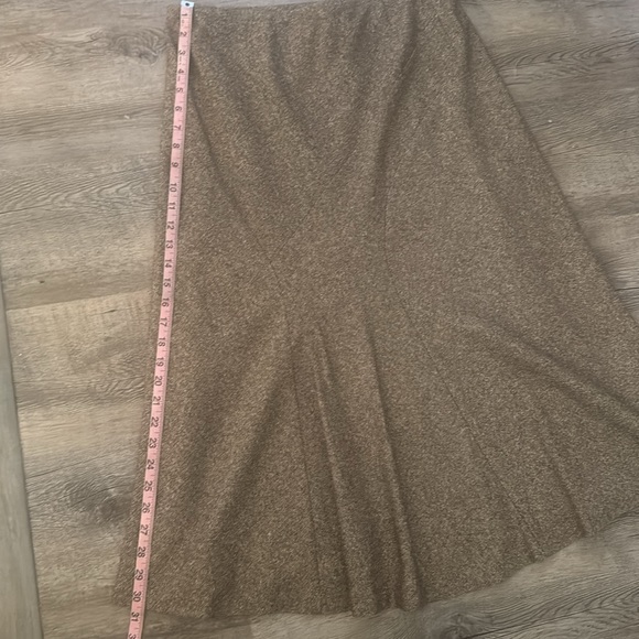 Josephine Chaus Two Piece 1 button fully lined skirt and jacket brown tweed suit - Picture 13 of 13